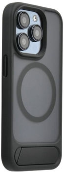 Панель Evelatus Rubber Coated MagSafe With Stand Case для Apple iPhone 15 Black (EVEAPP15RMSCB)