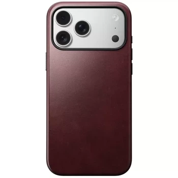 Кожаный чехол Nomad Modern Horween Leather Case Burgundy для iPhone 17 Pro Max (NM011840858)