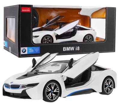 Samochód zdalnie sterowany Rastar BMW i8 Biały (5903864900613)