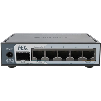 Маршрутизатор MikroTik hEX S E60iUGS 5×10/100/1000 Мбит/с USB (E29AD6A2819B)