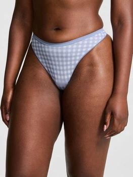 Женские трусики Victoria’s Secret (7391839126999) Seamless High-Leg Thong XL синие