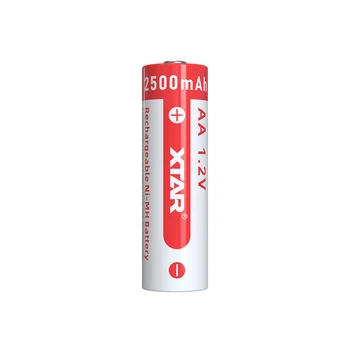 Акумуляторна батарея AA XTAR Red 1.2V Ni-MH 3000mWh/2500mAh | мaкс. заряд - 1.25А / розряд - 1.25А