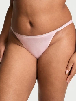 Женские трусики Victoria’s Secret (7391839126990) Stretch Cotton String Bikini XL розовые