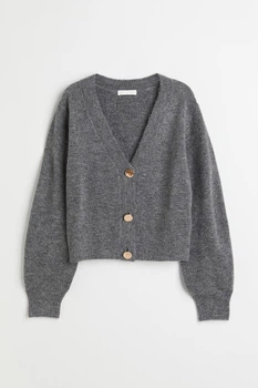 Жіночий кардиган H&M 211567-2 S(165/88) сірий (2115670003)