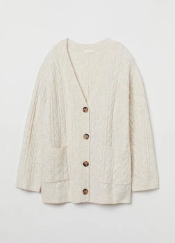 Жіночий кардиган H&M 207861-2 M(170/96) бежевий (2000005020438)
