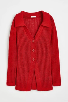 Жіночий кардиган H&M 206442-2 XS(160/80) червоний (2064420002)