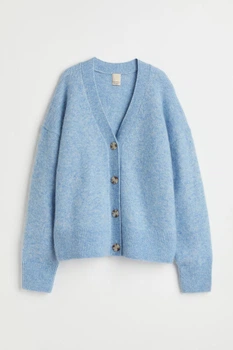 Жіночий кардиган H&M 202953-2 S(165/88) блакитний (2029530003)