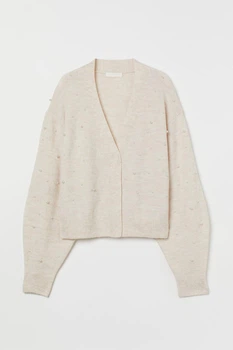 Жіночий кардиган H&M 207903-2 XS(160/80) бежевий (2079030002)