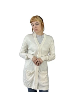 Жіночий кардиган H&M 720577-3 М(170/96) молочний (2000005022524)