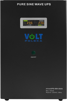 ДБЖ Volt Polska Sinus UPS 500 + 26Ah (300/500) (3SR500WA26)