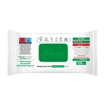 Влажные салфетки для уборки Sleepy Easy Clean White Soap 100 шт.