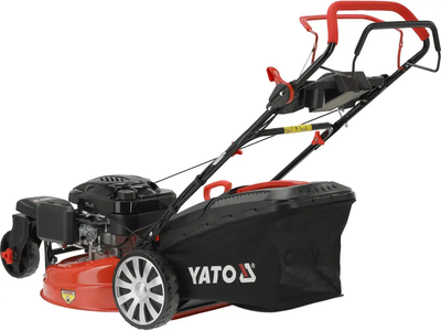 Kosiarka spalinowa YATO z napędem 3.5 kW szerokość koszenia: Ø= 53 cm pojemnik na trawę 62 l (YT-85545)