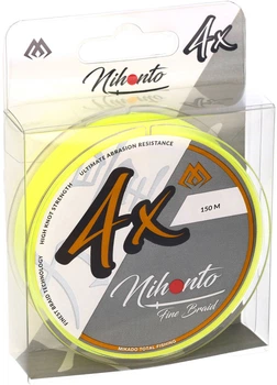 Шнур Mikado Nihonto Fine Braid 150 м 0.08 мм 4.95 кг Fluo (Z19F-008)