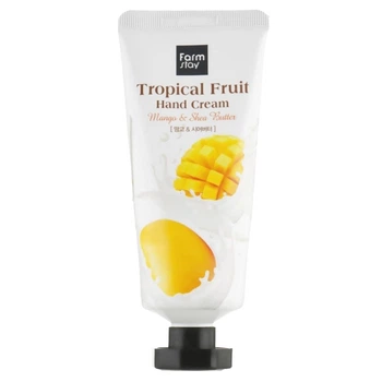 Крем для рук зволожуючий з екстрактом манго та олією ши FarmStay Tropical Fruit Hand Cream