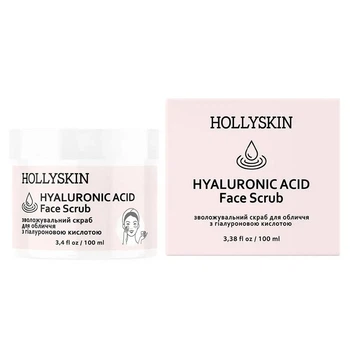 Скраб для обличчя з гіалуроновою кислотою HOLLYSKIN Hyaluronic Acid Face Scrub, 100 мл (4823109700710)