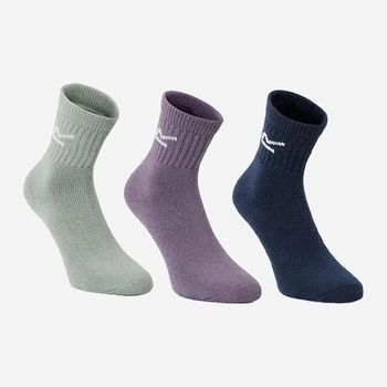 Набор женских носков высоких Regatta RWH017-4P6 One Size 3 пары Темный синий/Серый/Фиолетовый (5063516029410)
