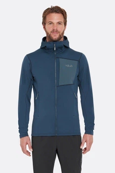 Мужская флисовая кофта Rab Superflux Hoody, Tempest Blue, M
