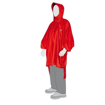 Дождевик-пончо Tatonka Poncho 1 XS-S, Red