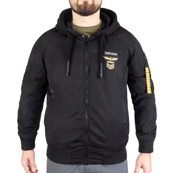 Куртка демисезонная Sturm Mil-Tec Flight Jacket Top Gun The Flying Legend S Black