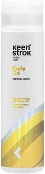 Гель-активатор завитків для волосся Keen Strok Curly Gel 250 мл, професійний стайлінг, формування локонів, еластична фіксація та контроль пухнастості