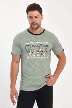 Футболка с принтом Trend Collection 35960 светло-зеленый (NIL YESILI) M