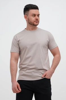 Футболка однотонная Trend Collection 616 бежевый (GREY COFFEE, кол.130) M