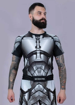 Футболка компресійна Berserk Sport IRON MAN 2.0 S Сірий