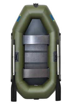 Лодка пвх гребная надувная 2-местная ΩMega 250LS хаки
