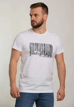 Футболка Trend Collection 2077 белый + принт (BEYAZ) 2XL