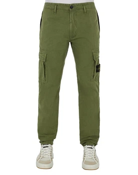 Штани No Brand 303WA Brushed Cotton Cargo Garment Dyed Old Effect Olive S