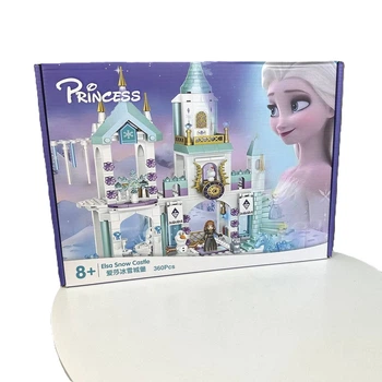 Дитячий конструктор Frozen пластик 36х26х6 см різні кольори 360 деталей (513161)