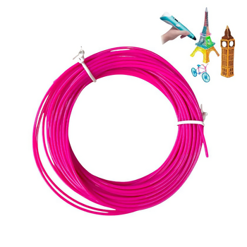 Запаска для 3D ручки 3D Pen, пластик для рисования, 10 м, PLA пластик розовый