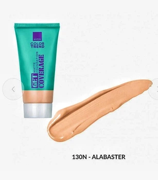 Матуючий тональний крем для обличчя Avon 130 N - Alabaster світлий тон, 30 мл