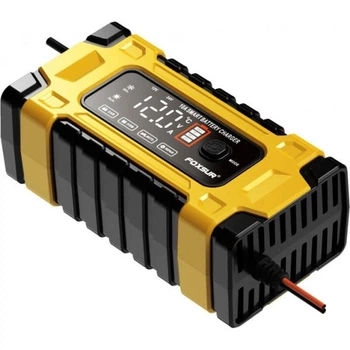 Зарядний пристрій автомобільного акумулятора Foxsur 12V-24V 10A FBC122410E імпульсний зарядний пристрій з РК-дисплеєм