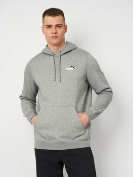 Худі утеплене чоловіче Puma Essentials Graphics 68471803 M Medium Gray Heather (4067983605154)