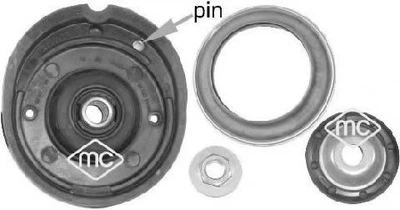 Ремкомплект опоры амортизатора перед Citroen C2, C3 (02-) (05876) Metalcaucho Metalcaucho (05876)