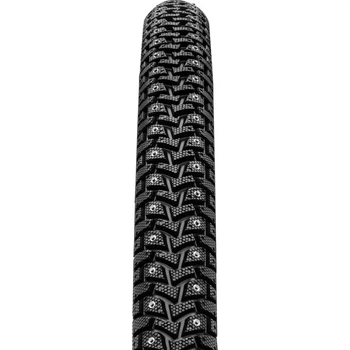 Велосипедная шина 28 дюймов с шипами светоотражающая Continental CONTACT Spike 240 700x42C 28x1.60 черная не сложная (150191)