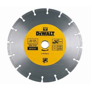Диск алмазний DeWALT, HIGH PERFORMANCE, будівельні блоки/бруківка/бетон, 125х2.2х22.2 мм (DT3711)