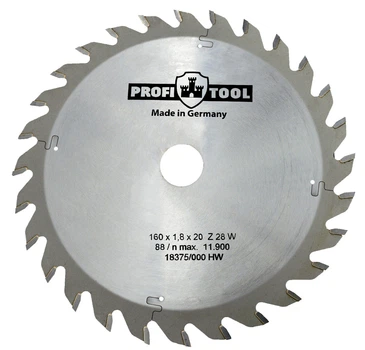 Диск пильный PROFITOOL - 160х1,8х1,2х20 мм W28 (2116018)