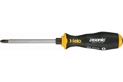 Викрутка FELO силова ударна під ключ ERGONIC PH2x100x101; хром-молібден-ванадієва сталь; хромована