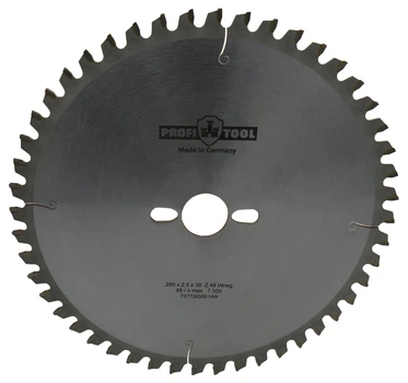Диск пильный PROFITOOL - 260х2,5х1,8х30 мм Z=48, Wneg (ATBneg) (2126002)