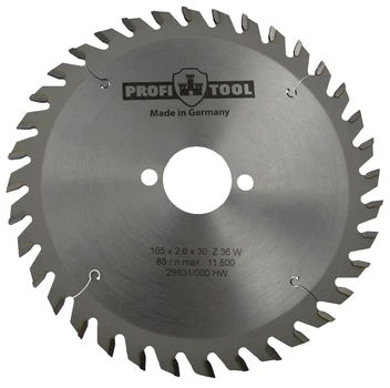 Диск пильный PROFITOOL - 165х2,6х1,6х30 мм Z=36, W (ATB) (2116502) (2116502)