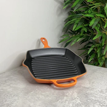 Сковорідка-гриль Le Creuset Signature 26 см чавунна квадратна Volcanic (20183260900422)