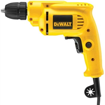 Дриль мережевий DeWALT, безударний, 550 Вт, 7.9 Нм, 0-2800 об/хв, патрон 10 мм швидкозатискний, кількість швидкостей - 1, вага
