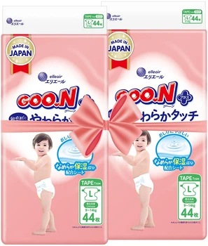 Подгузники Goo.N Plus для детей 9-14 кг Размер L 88 шт (21001498-2) (4500007581886)