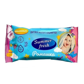 Влажные салфетки SummerFresh 15 шт 20 уп (9126)