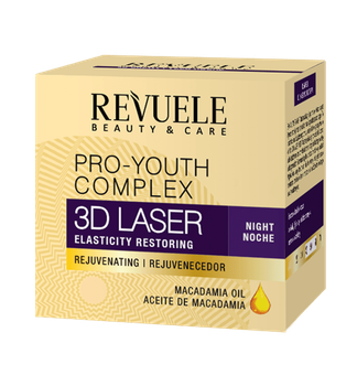 Крем для обличчя антивіковий нічний Revuele 3D LASER, 50 мл
