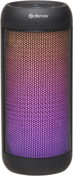 Przenośny głośnik Denver BTL-63 2x3W RGB Black (5706751070259)