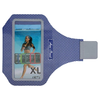 Сумка чехол для смартфона на руку SP-Sport 0328 размер 18,5х9 (до 6") Blue