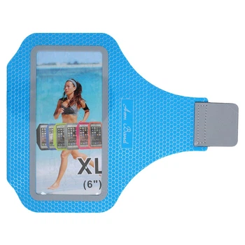 Сумка чехол для смартфона на руку SP-Sport 0328 размер 18,5х9 (до 6") Light Blue
